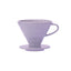 Hario V60 Size 2 Ceramic Dripper - Pink, Purple and Matt Black